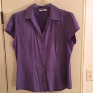 Dressbarn short sleeve shirt Lavender purple